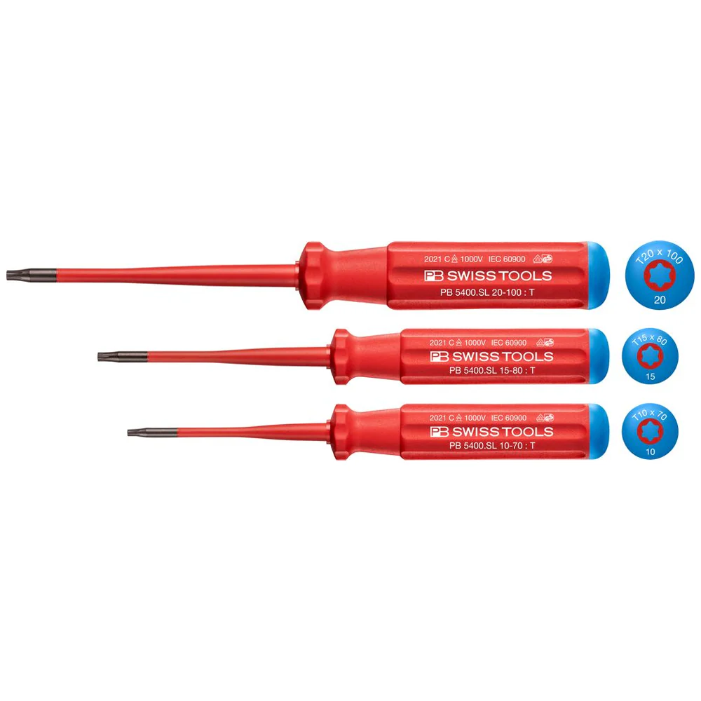PB Swiss 5549.SL Classic VDE Slim Screwdriver Set Torx - Image 2