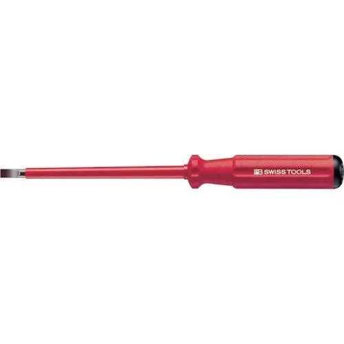 PB Swiss Tools PB 5100.3-100/4 Classic VDE Screwdriver, Slotted, Size 3