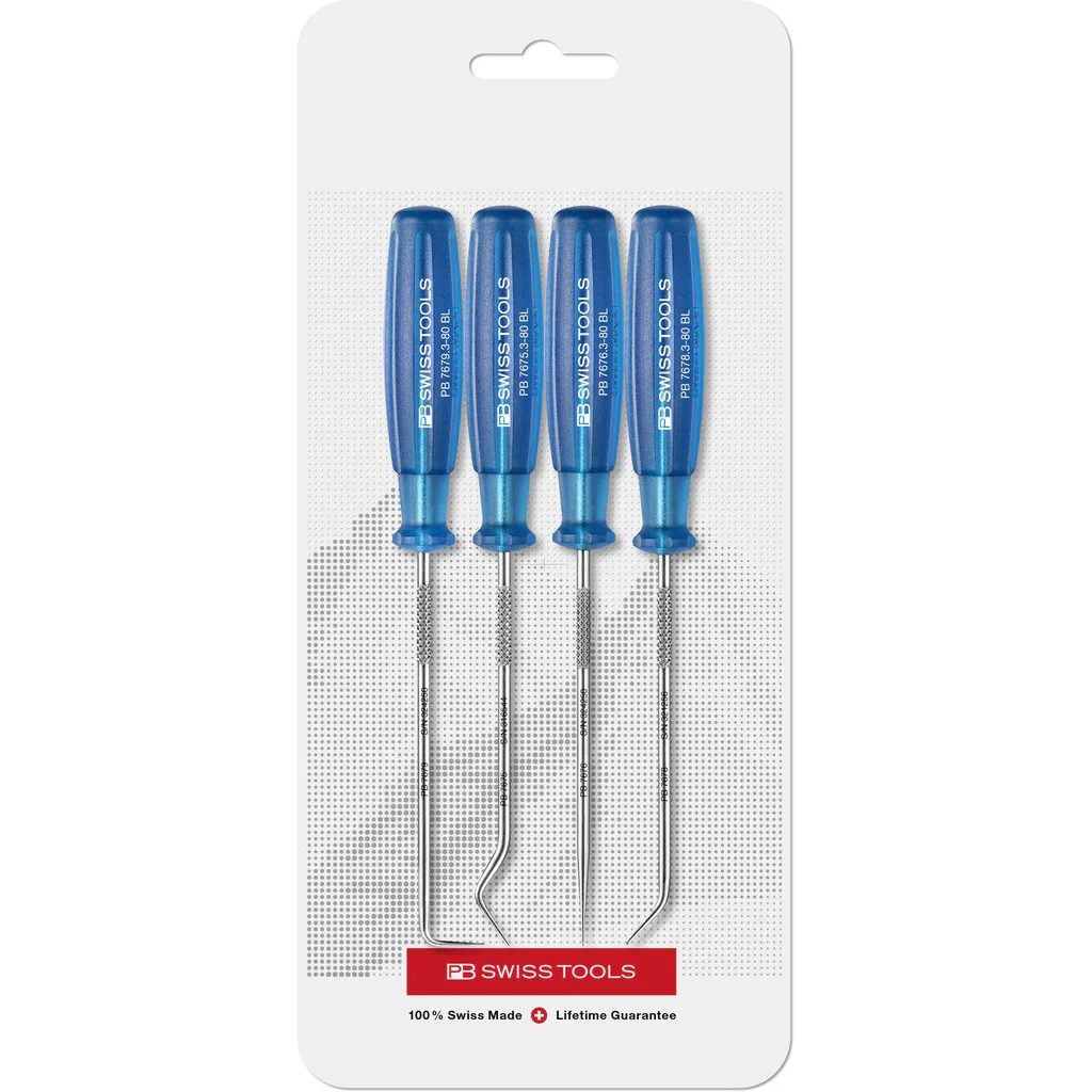 PB Swiss Tools 7680.CN
Set of four pick-tools