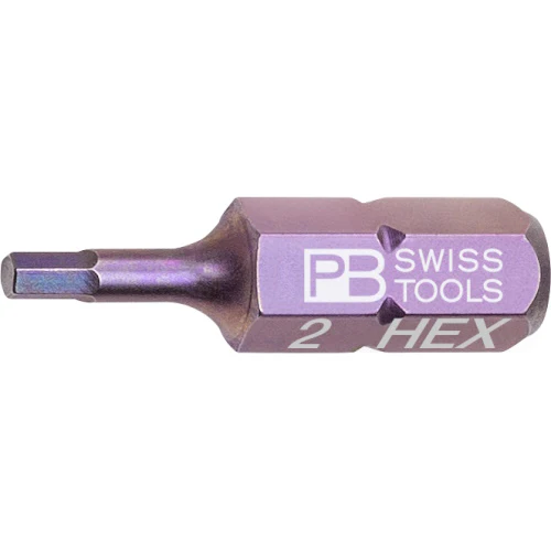 PB Swiss Tools C6.210/2
PrecisionBit, 25 mm long, size 2 mm HEX