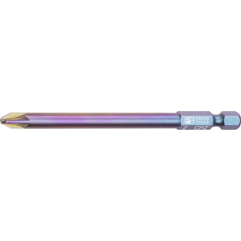 PB Swiss Tools E6L.180/2
PrecisionBit PlusMinus (slotted/Pozidriv), 95 mm long, size 2