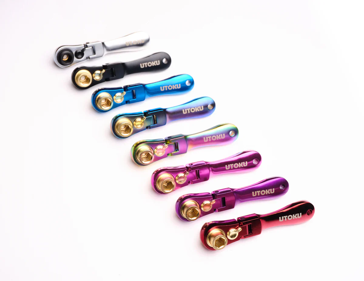 UTOKU TOOLS mini ratchet - New Indigo Titanium Plated - Image 3