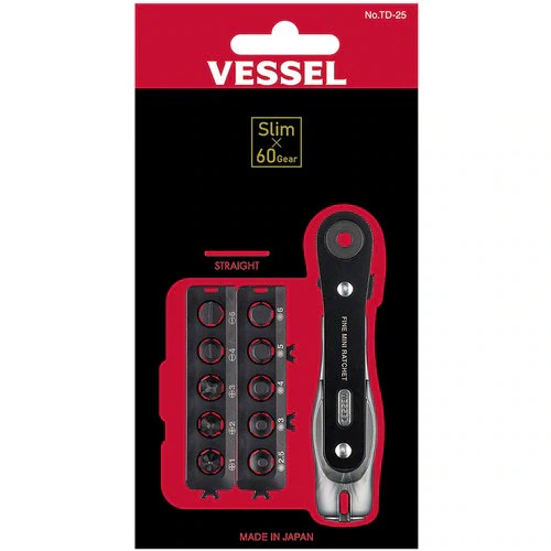 VESSEL Fine Mini Ratchet TD-25